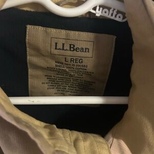 L.L. Bean Tan Cotton Jacket